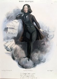 Karikatyr av George Sand (1804-76) c.1848