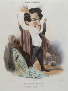 Karikatyr av Jakob Meyerbeer (1791-1864) tysk kompositör
