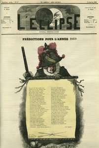 Förutsägelser för år 1869. Omslag i "" L