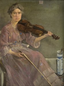 Konstnärens fru, 1900-talet (olja på duk)