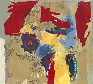 Livfull abstrakt collage av Alejandra Winkhaus