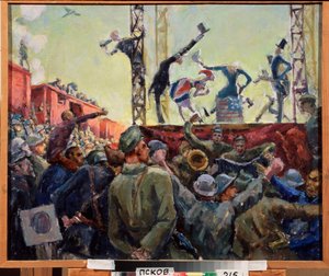 Agitationsbrigaden i frontlinjen av Aleksandr Aleksandrovich Osmerkin