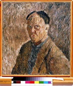 ""Autoporträtt"" Peinture av Alexander Davidovich Drevin (1889-1938) 1923 State Tretyakov Gallery, Moskva