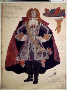 Kostymdesign för pjäsen Dom Juan av Moliere (Jean Baptiste Poquelin