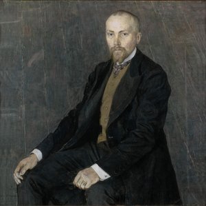 Porträtt av konstnären Nicholas Roerich 1874-1947, 1907 av Aleksandr Jakovlevic Golovin