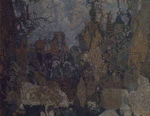 Scenografi för baletten Eldfågeln av I. Stravinsky, 1910
