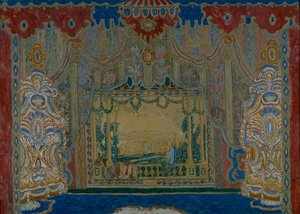 Scenografi för teaterpjäsen Don Juan av Moliére, 1910