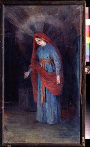 ""Madonna of the Annunciation"" Målning av Alexander Yakovlevich Golovin (Alexander Golovin) (1863-1930) 1894 State United Art Museum, Kostroma av Aleksandr Jakovlevic Golovin