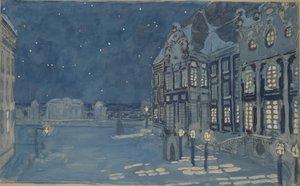 Vinterpalatset. Scenografi för operan The Ice House av A. Koreshchenko, 1901