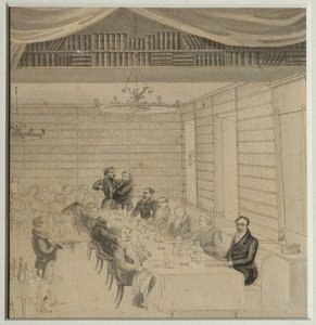 Litterär fest i Aleksander Smirdins bokhandel, 1832