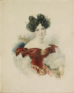 Porträtt av prinsessan Natalia Viktorovna Kochubey, född Kochubey 1800-1854, 1830-talet