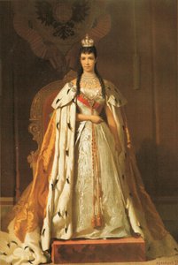 Porträtt av Maria Fjodorovna (1847-1928) av Aleksandr Petrovic Sokolov