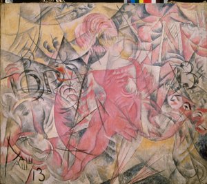 Circus Horsewoman - Målning av Alexander Vasilyevich Shevchenko (Alexandre Chevtchenko) (1883-1948), olja på duk