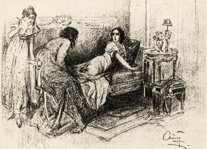 Illustration till "Krig och fred", av Leo Tolstoy (litho)