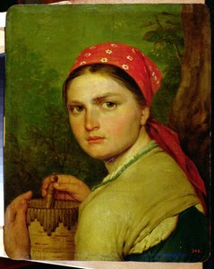 Flicka med en burkbark, c.1824