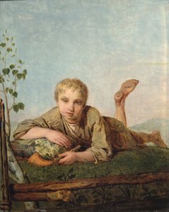 Herdepojke med ett rör, 1820-talet av Aleksei Gavrilovich Venetsianov