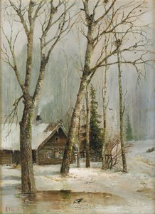 Stuga i skogen