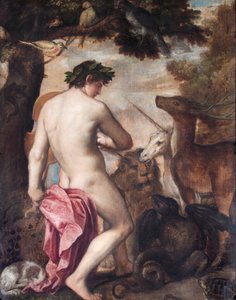 Orpheus Enchanting The Animals (olja på duk) av Alessandro (1588–1649) (attr. to) Titian (workshop of) and Padovanino
