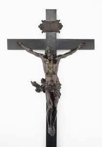 Krucifix, c.1646 (brons, päronträd med ebonisering och färgning)