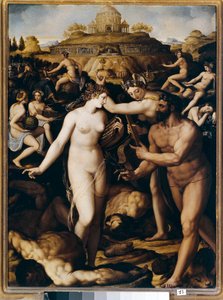 Herkules och muserna (målning av Alessandro Allori