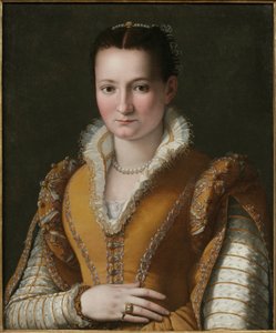 Porträtt av en ung kvinna av Alessandro Allori