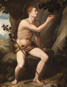 Sankt Johannes Döparen av Alessandro Allori