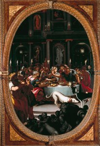 Banketten av Cleopatra (Målning av Alessandro Allori