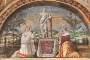 Scener av Gamla och Nya Testamentet, detalj av Alessandro Araldi