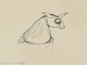 Fantastic Creature: Ote (Oy), ett djur föreställt av Stephen King för hans saga om "The Dark Tower". av Alessandro Lonati