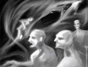 Fantastic Creatures: a group of spectra Teckning av Alessandro Lonati av Alessandro Lonati