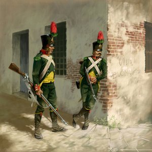 Första kejsardömet: Lätt infanteri - jägare, Italiens armé av Alessandro Lonati
