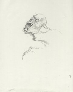 Legendarisk varelse: Chupacabra, sydamerikansk vampyr Teckning av Alessandro Lonati av Alessandro Lonati