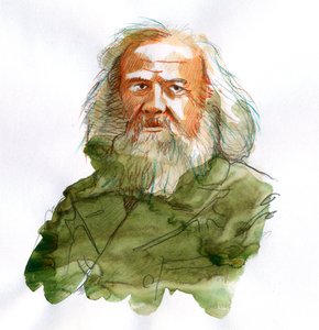 Porträtt av Dmitri Ivanovich Mendeleev, Mendeleev (eller Dmitri Mendeleev av Alessandro Lonati