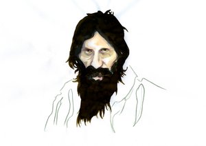 Porträtt av Grigori Yefimovich Rasputin (Rasputin av Alessandro Lonati