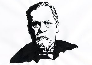 Porträtt av Louis Pasteur (1822-1895), engelsk kemist och mikrobiolog av Alessandro Lonati