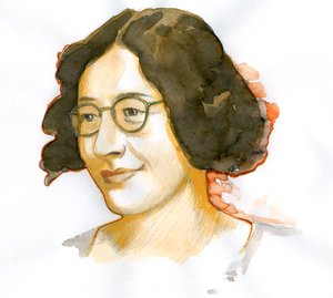 Porträtt av Simone Weil (1909-1943), fransk filosof av Alessandro Lonati