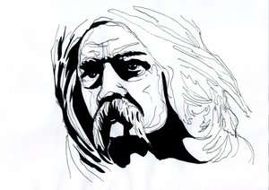 Porträtt av Vercingetorix (72-46 f.Kr.), Chief Arverne Federator of the Gallic Peoples av Alessandro Lonati