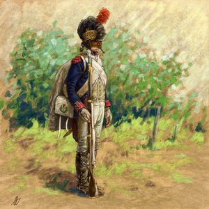 Revolutionär infanterist i larvhjälm, 2018 av Alessandro Lonati
