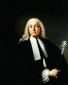 Porträtt av en domare (olja på duk)