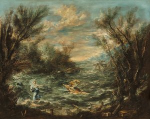 Kristus vid Galileiska sjön, ca. 1740.