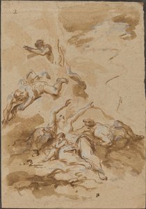Figurer i en storm av Alessandro Magnasco