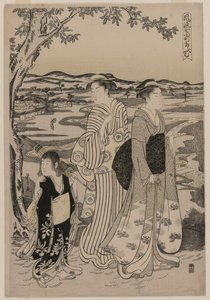 Omu the Parrot (från serien Seven Elegant Episodes from the Life of the Poetess Ono no Komachi) av Alessandro Magnasco