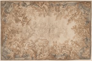Imperiets triumf, med de fyra kontinenterna av Alessandro Mauro and Francesco de Mura