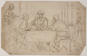Nattvarden i Emmaus av Alessandro Moretto