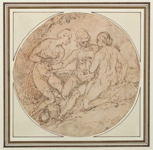 Lot och hans döttrar av Alessandro Turchi