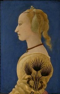 Portrait of a Lady in Yellow, ca 1465 (panel)