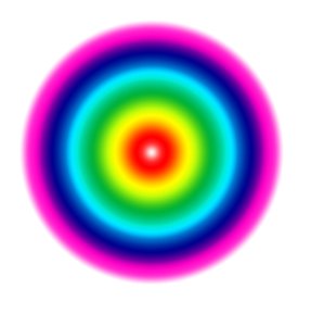 Geometriska lampor, #1, (gradient) av Alex Caminker