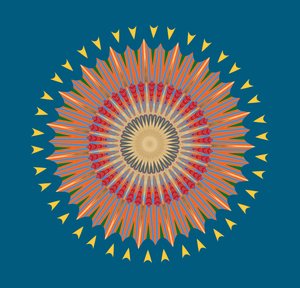 In och ut, 2019, (blandade media) av Alex Caminker