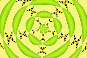 arabesque #13,2019,(blandade media) av Alex Caminker