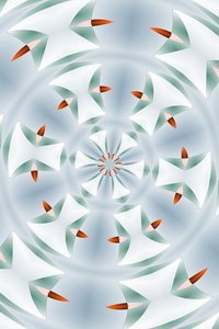 arabesque #15,2019,(blandade media) av Alex Caminker